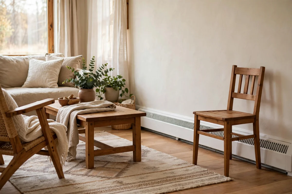 Baseboard heating in a New Castle living room